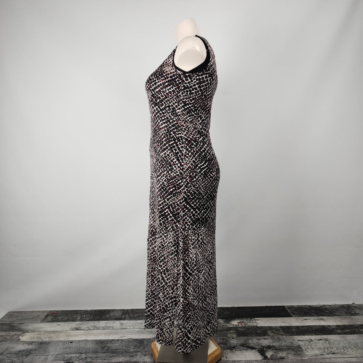 Frank Lyman Black Cutout Maxi Dress Size 16
