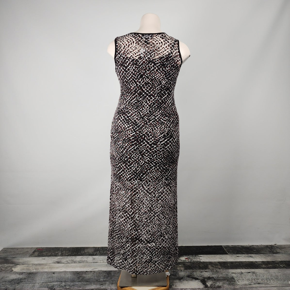 Frank Lyman Black Cutout Maxi Dress Size 16