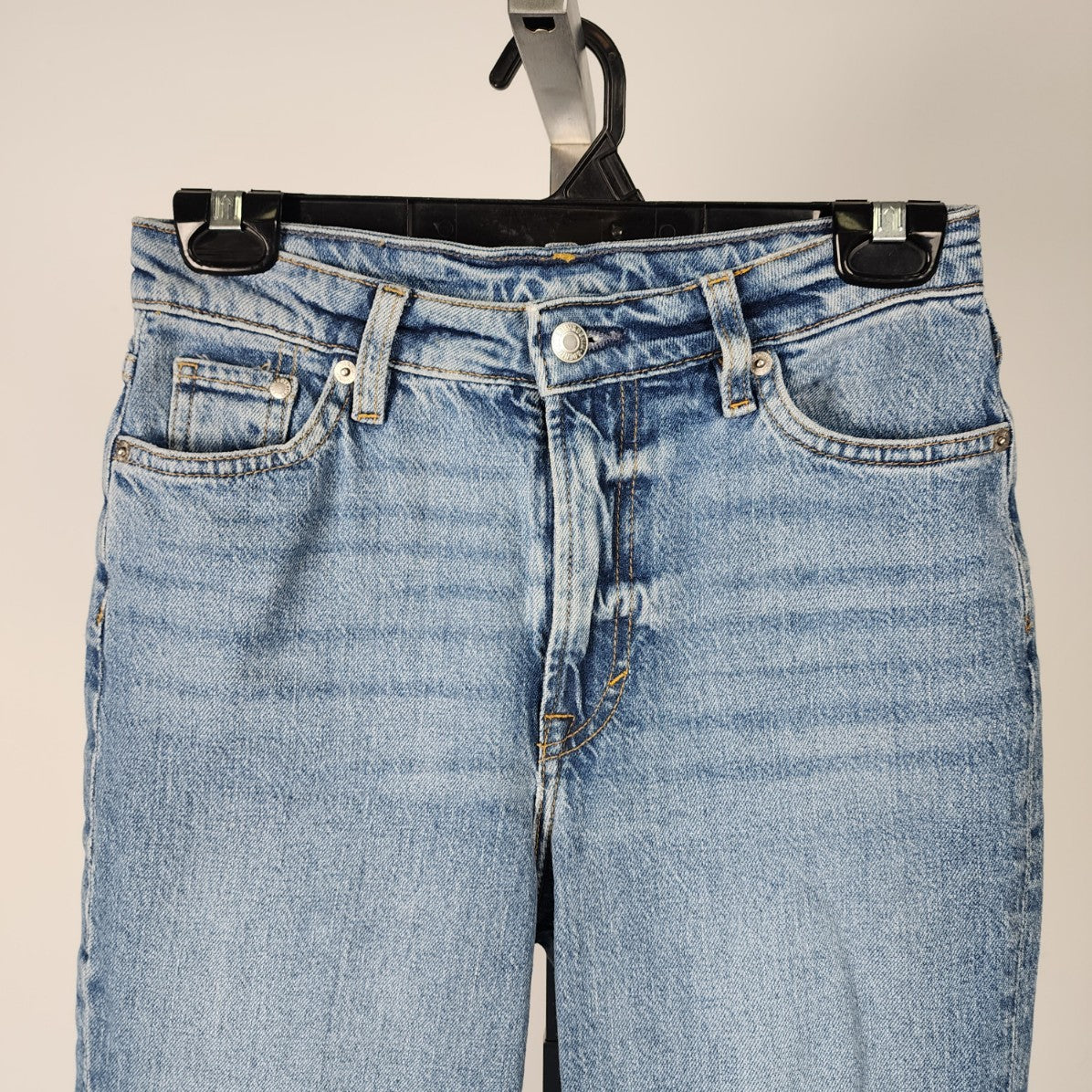 & Denim Vintage Mom Jeans Ultra High Rise Cropped Ankle Denim Jeans Size 2