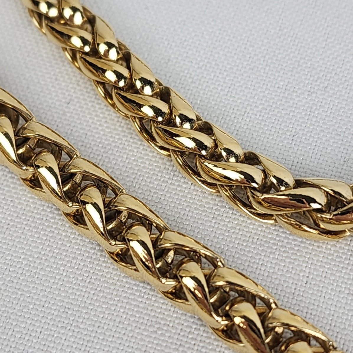 Vintage Gold Rope Chain Crystal Ball Pendant Necklace