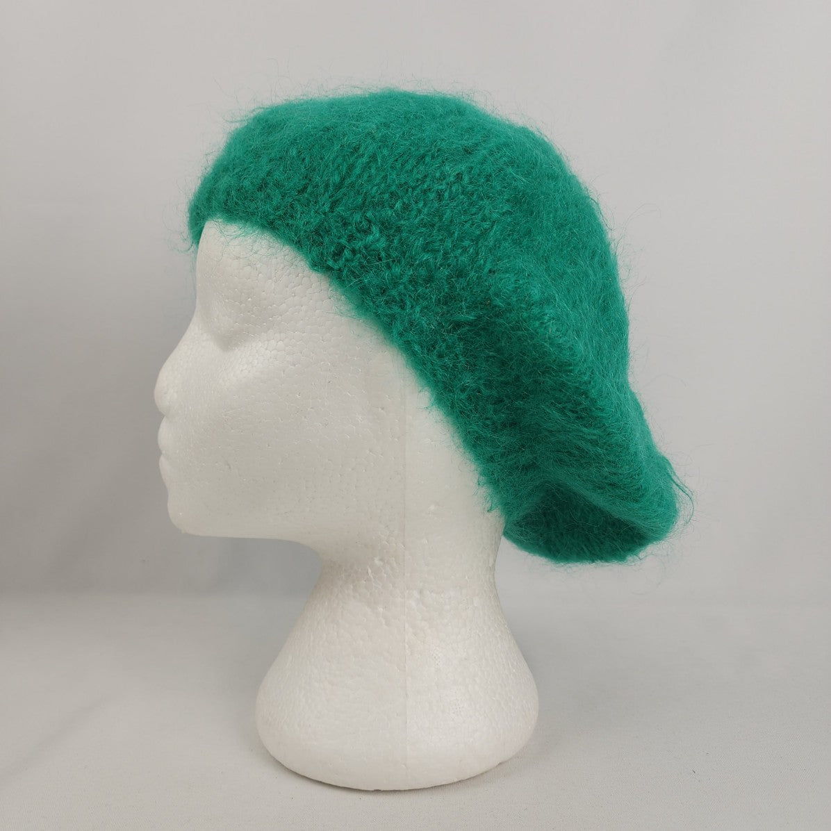 Green Handknit Tam Hat & Scarf