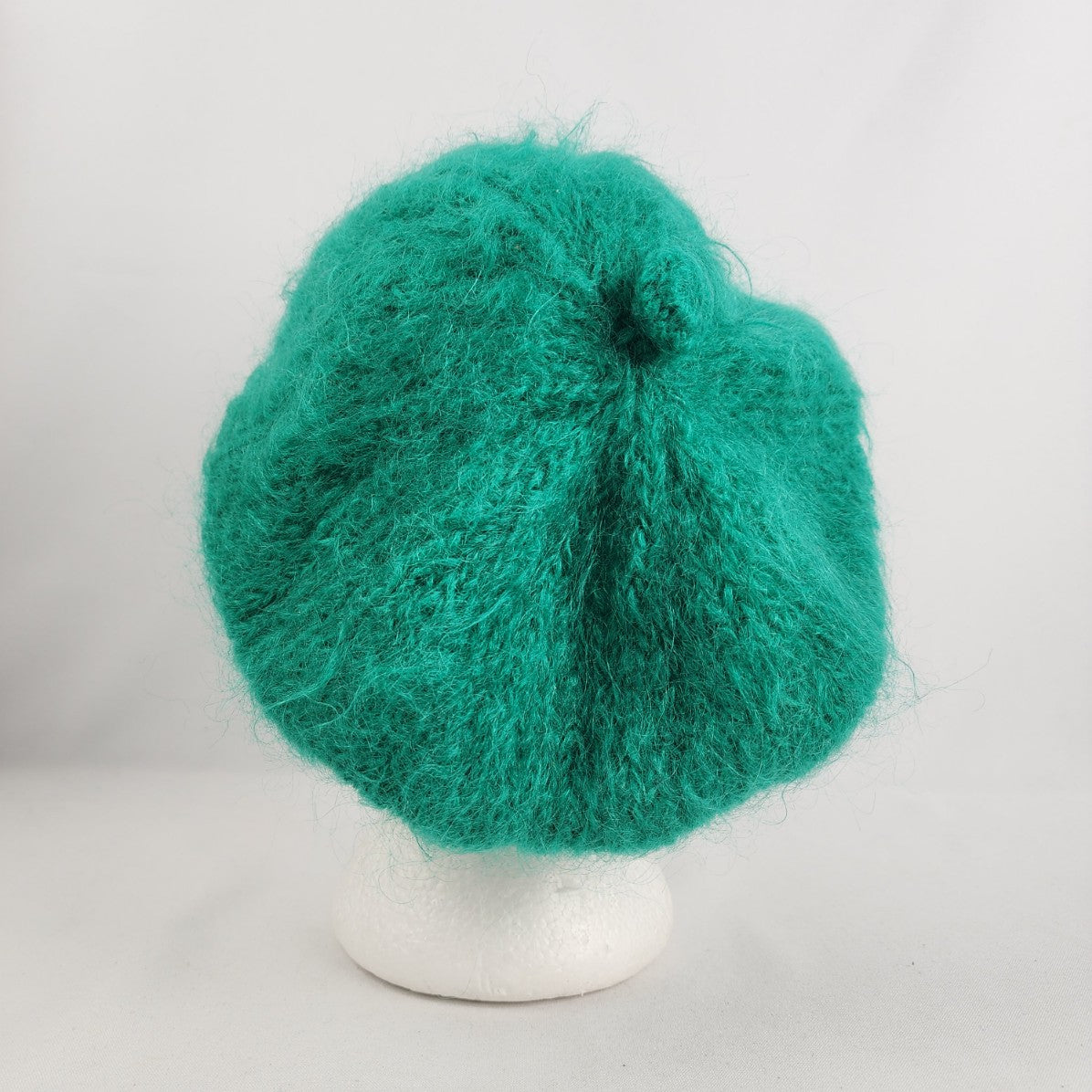 Green Handknit Tam Hat & Scarf