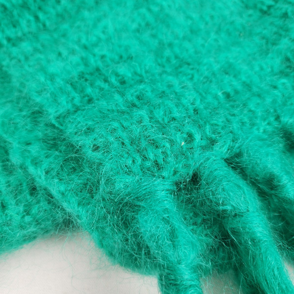 Green Handknit Tam Hat & Scarf