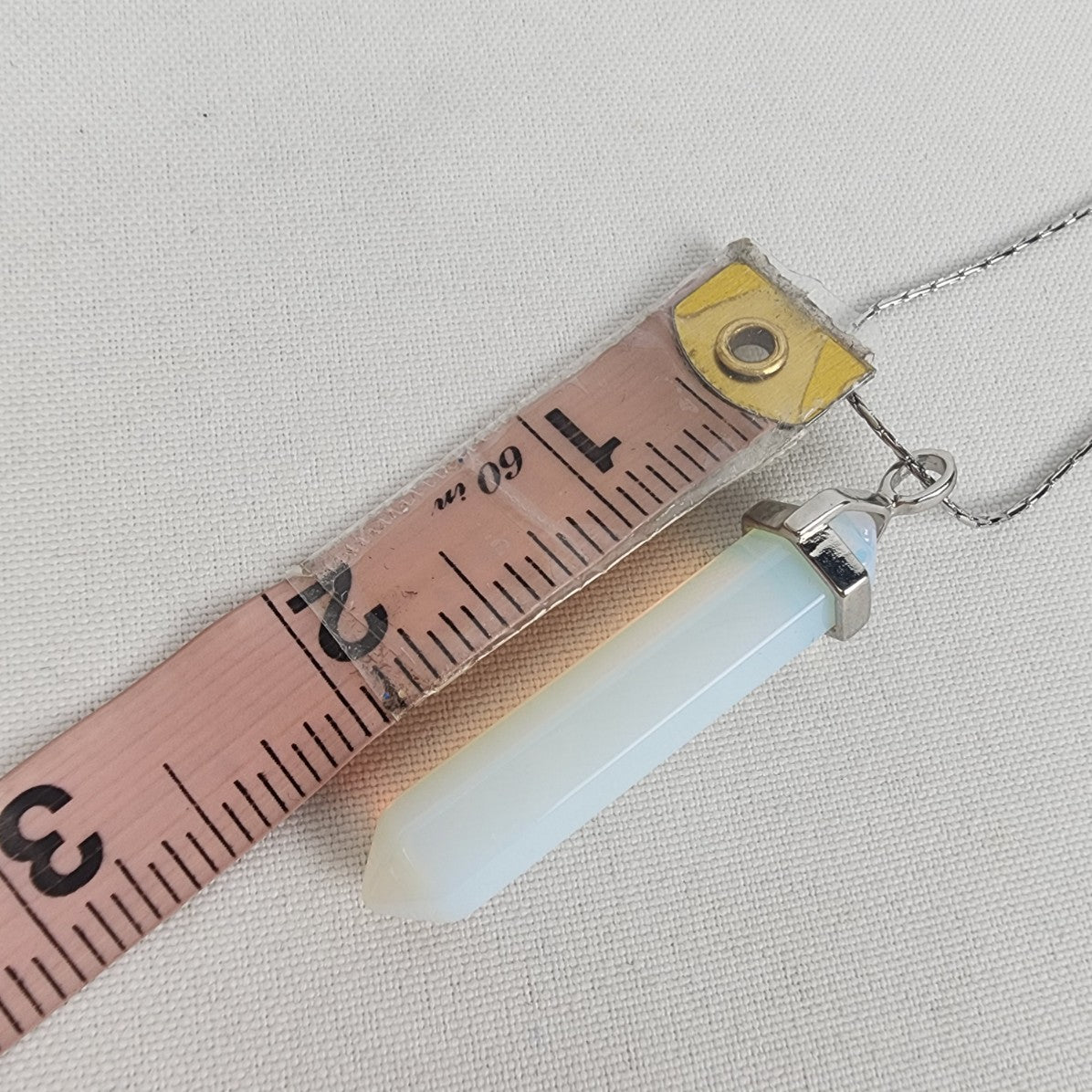 Crystal Pendant Stainless Steel Chain Necklace