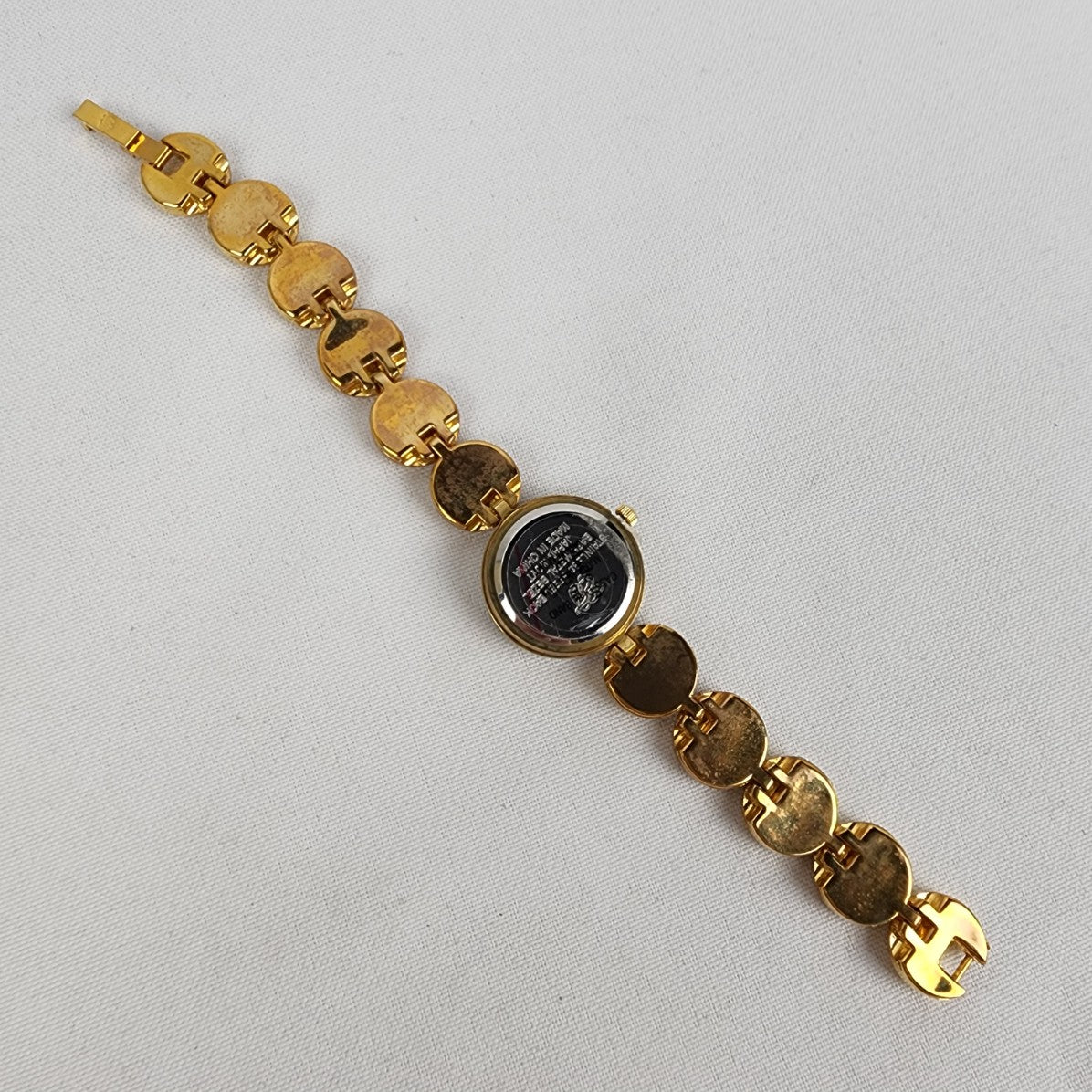 Elizabeth Taylor Gold Tone Crystal Rhinestone Watch