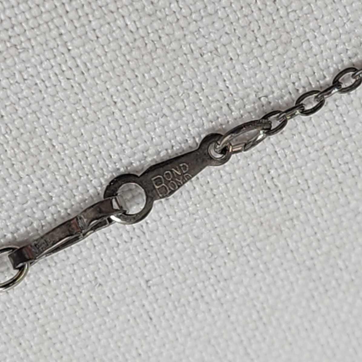 Vintage Bond Boyd Sterling Silver Delicate Chain Necklace