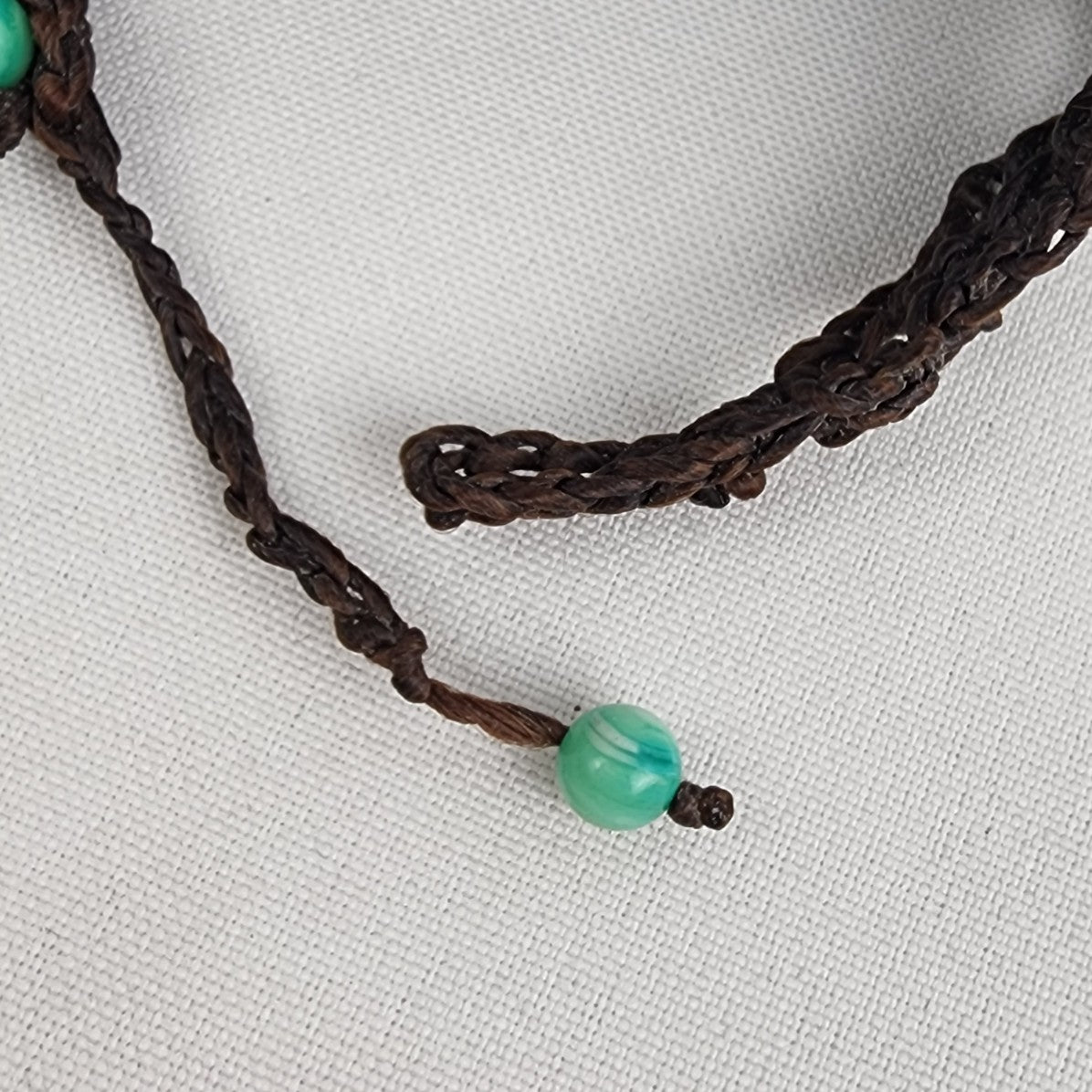 Hand Made Green Beaded Floral Statement Bracelet