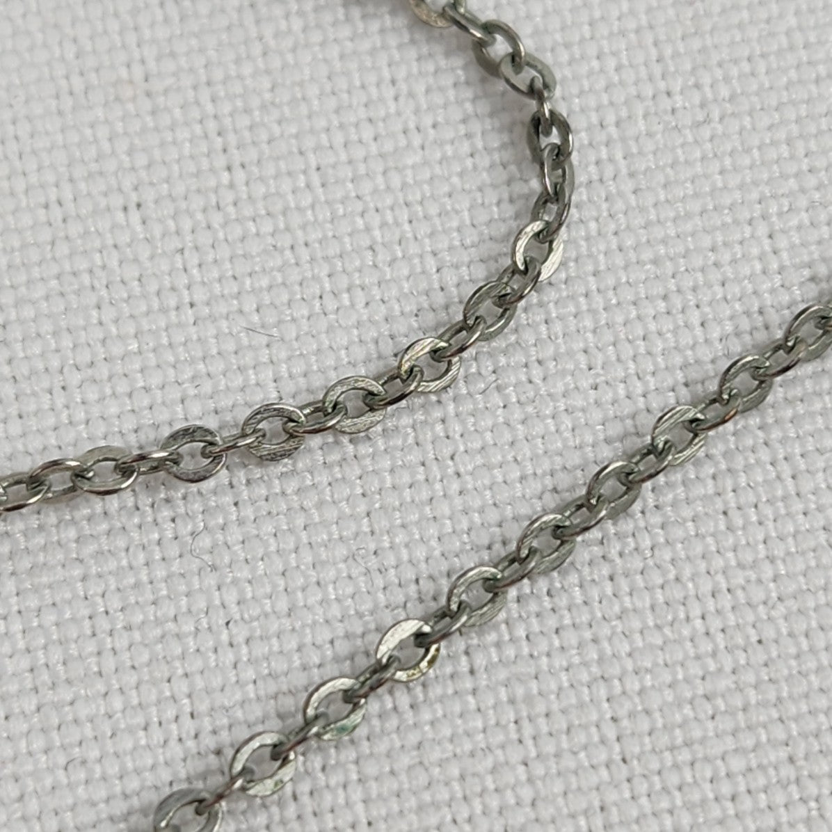 18KGP Silver Rhinestone Infinity Pendant Necklace