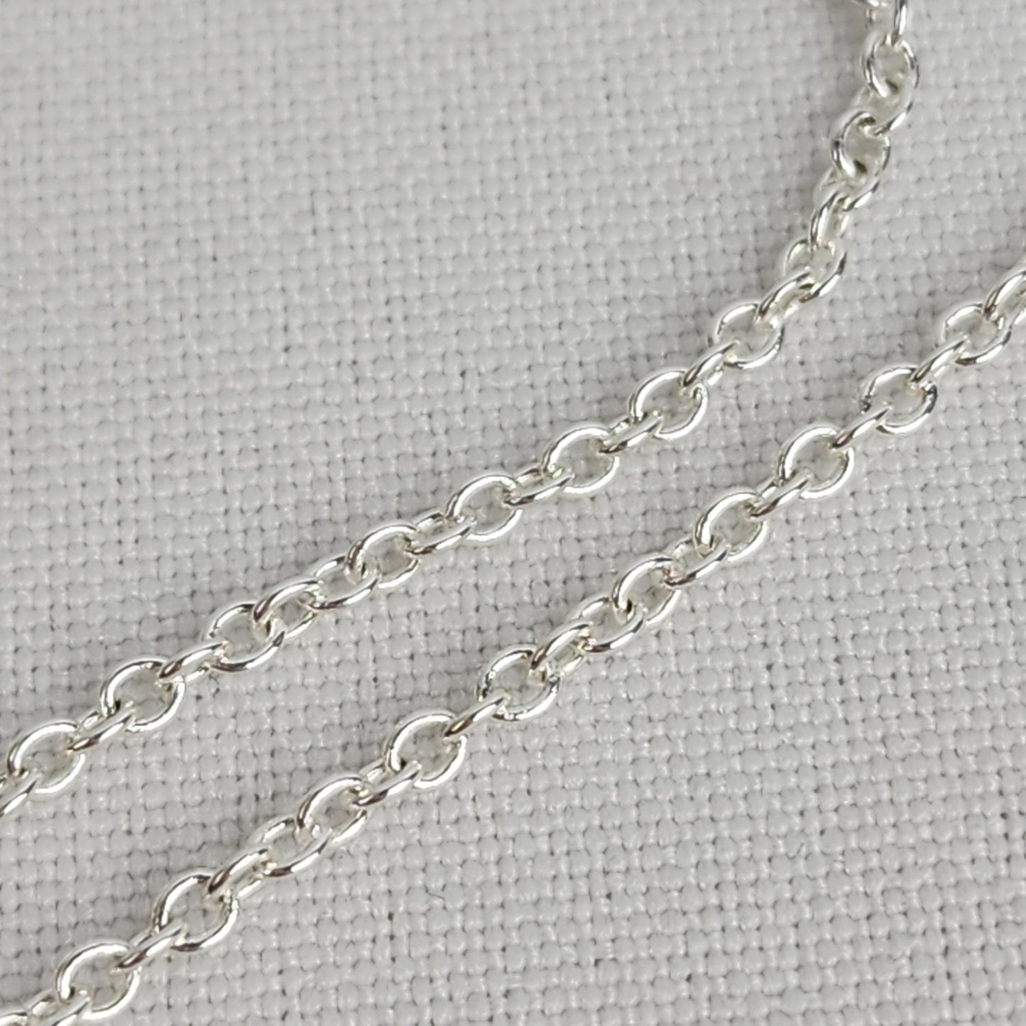 SHB Silver Tone Blue Stone Necklace