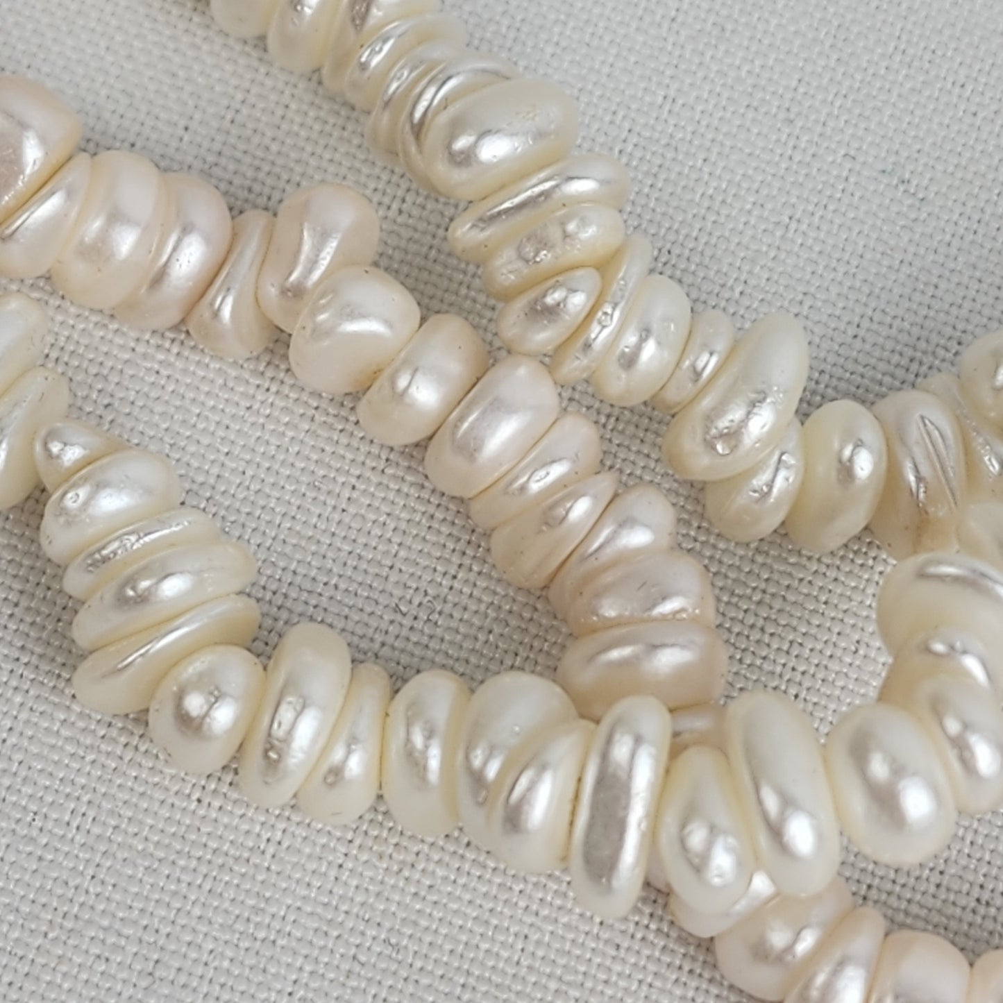 Vintage Natural Cultured Freshwater Pearl Layered Beaded Necklace