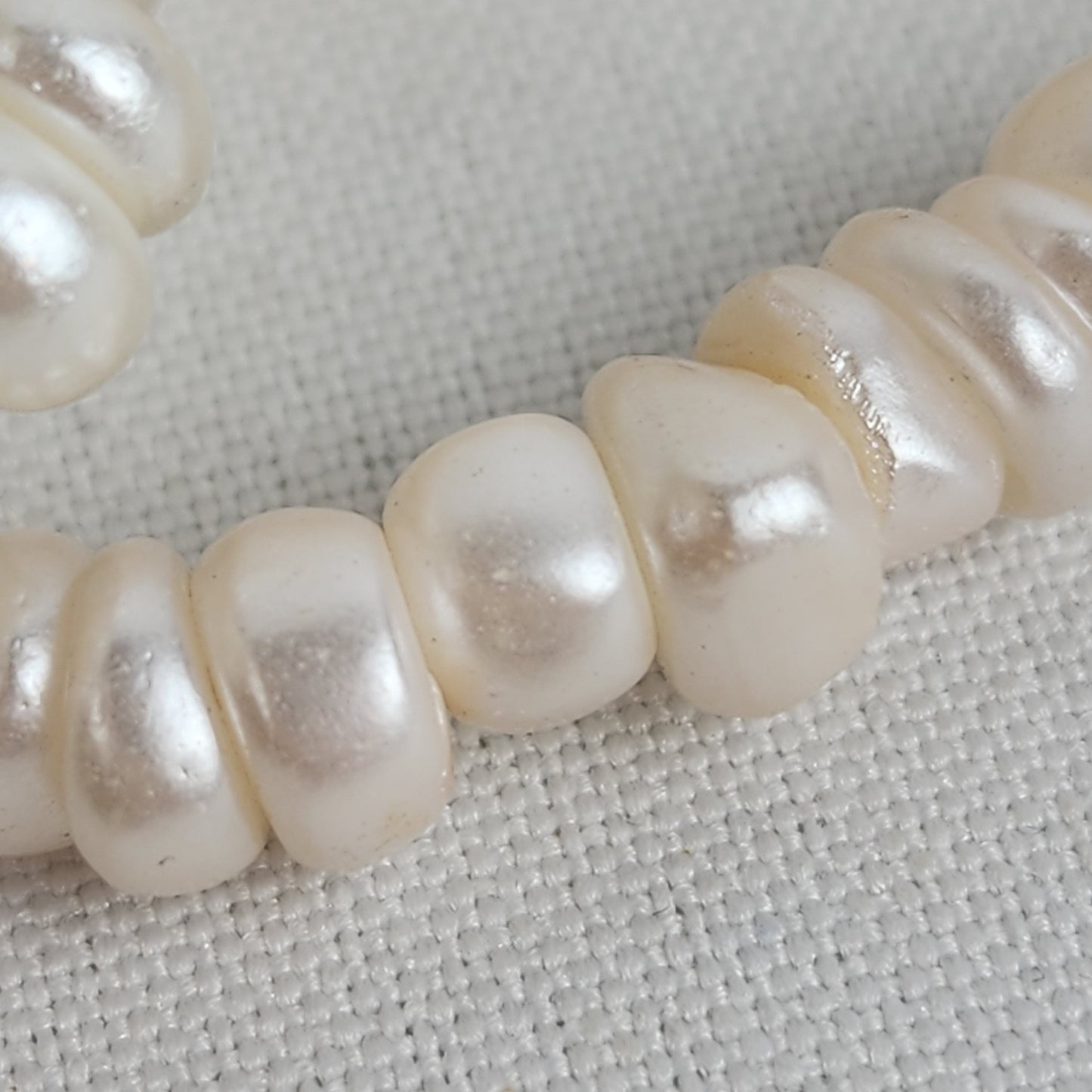 Vintage Natural Cultured Freshwater Pearl Layered Beaded Necklace