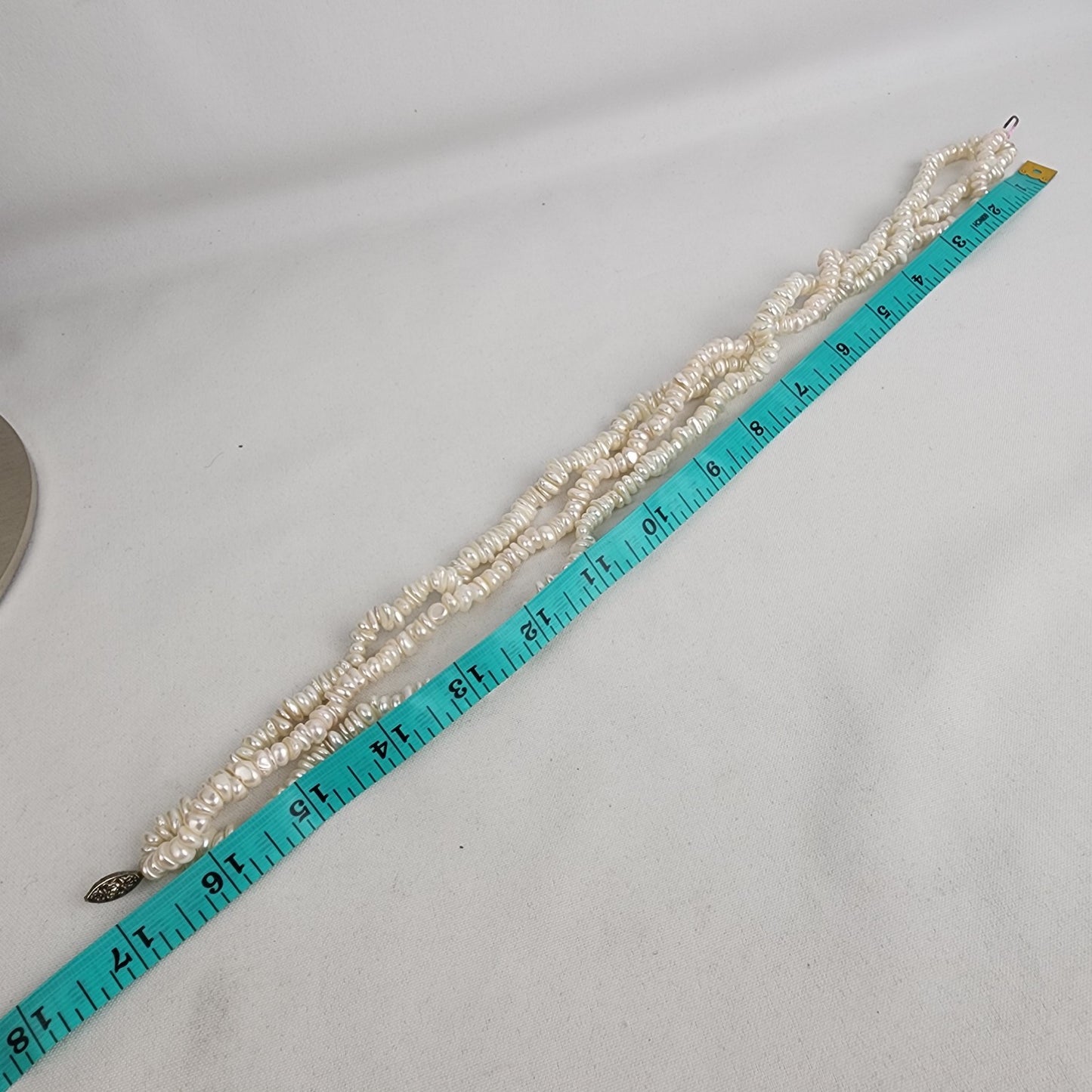 Vintage Natural Cultured Freshwater Pearl Layered Beaded Necklace