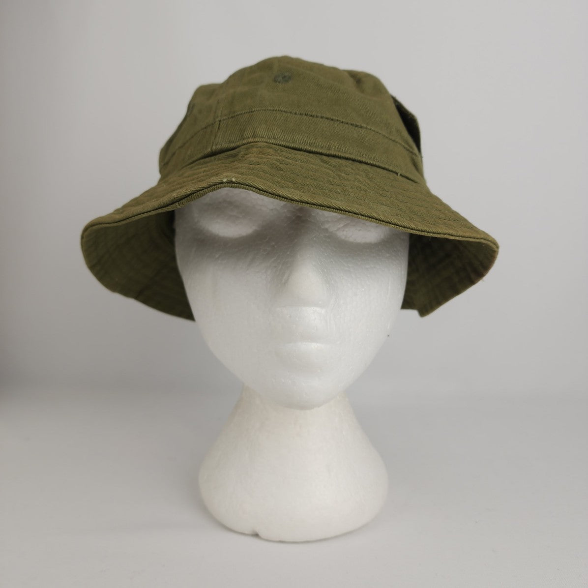 Davus Green Cotton Bucket Hat