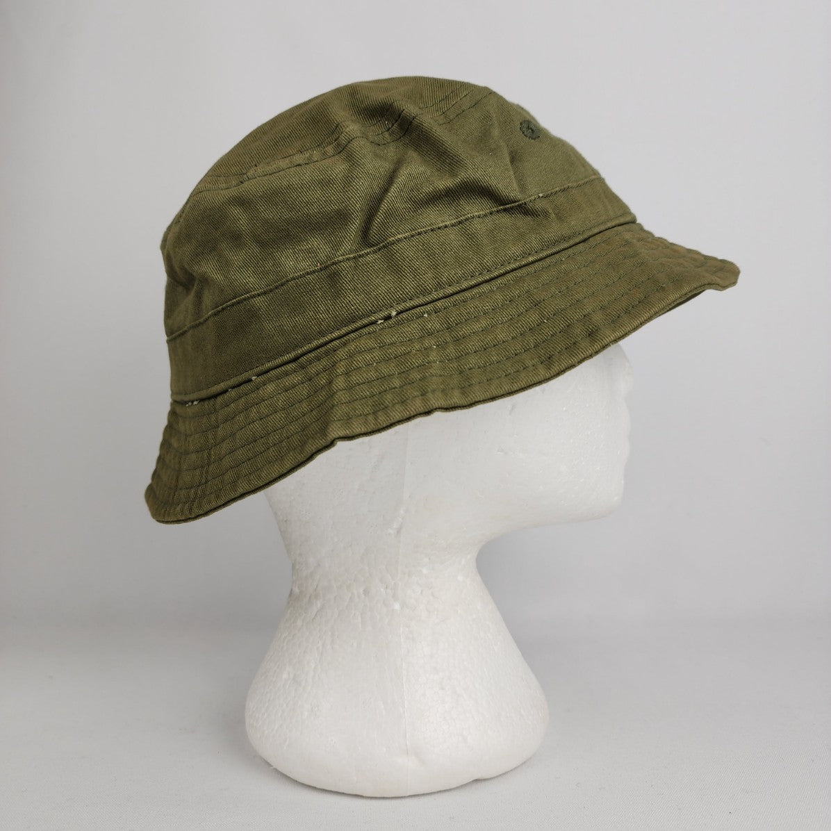 Davus Green Cotton Bucket Hat