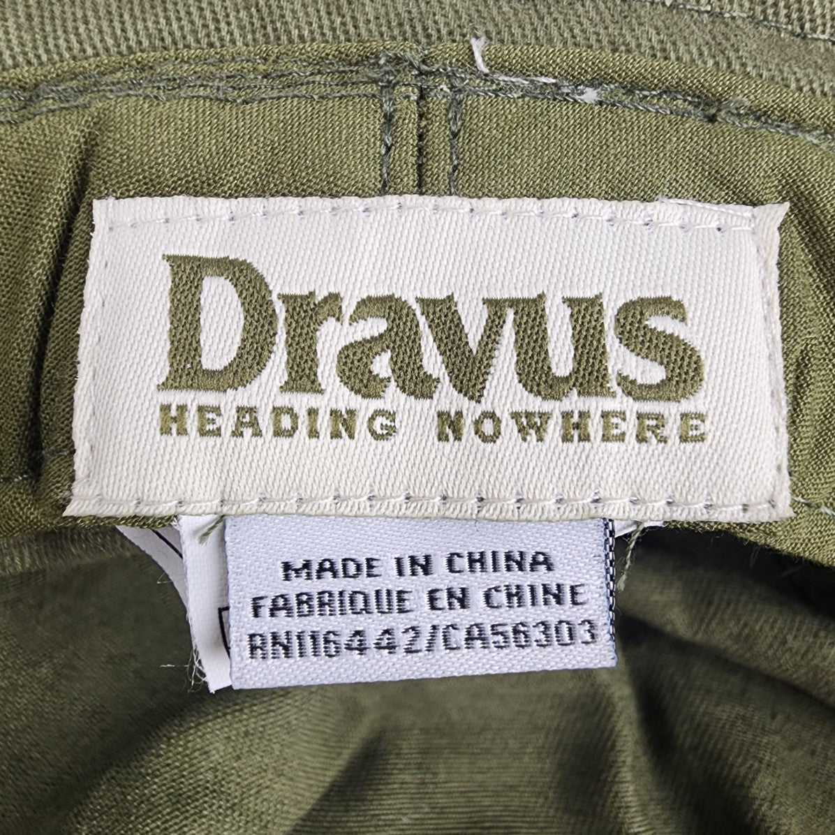Davus Green Cotton Bucket Hat