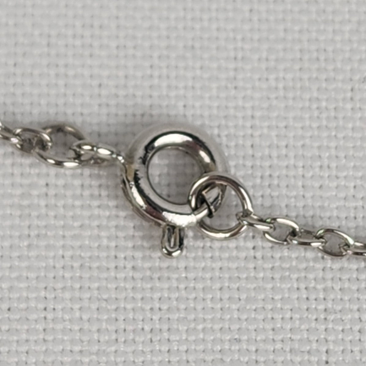 Vintage Silver Tone Blue Dolphin Pendant Chain Necklace