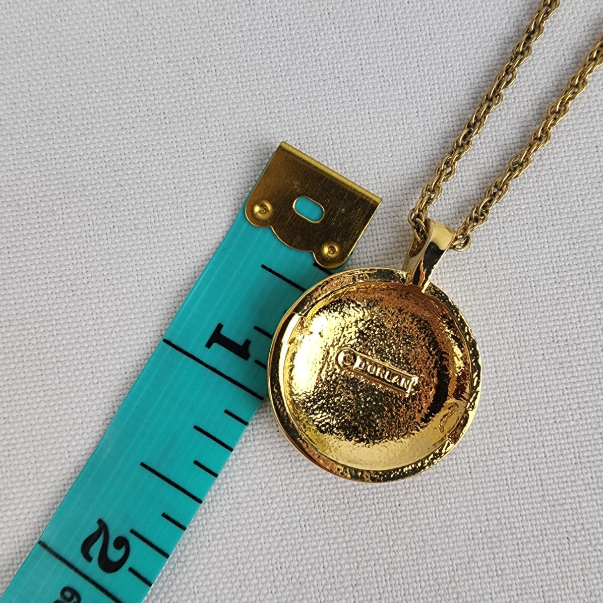 D'ORLAN Gold Plated Swarovski Crystal Pendant Chain Necklace