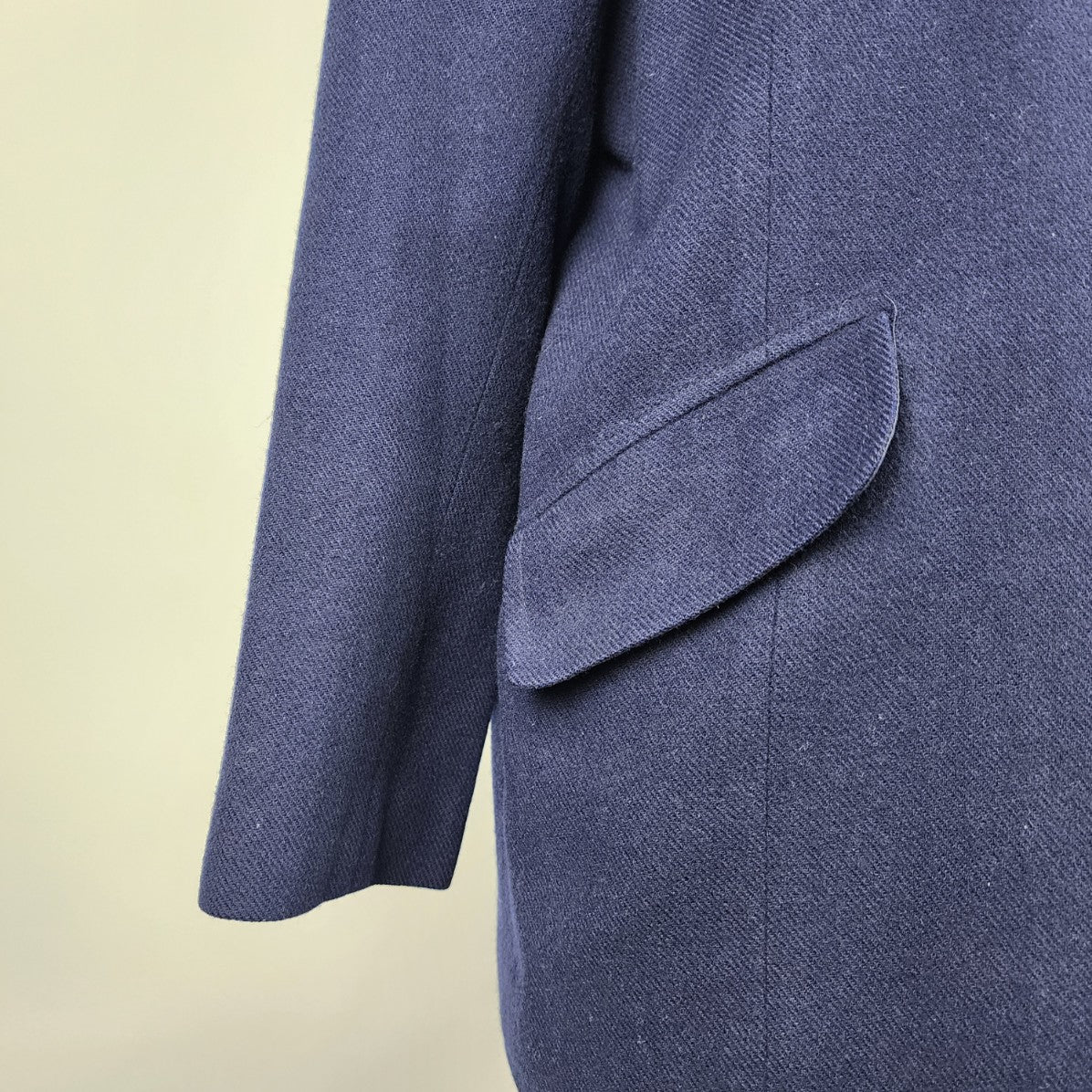 Vintage Mary Francis Navy Wool Button Up Jacket Blazer Size 6