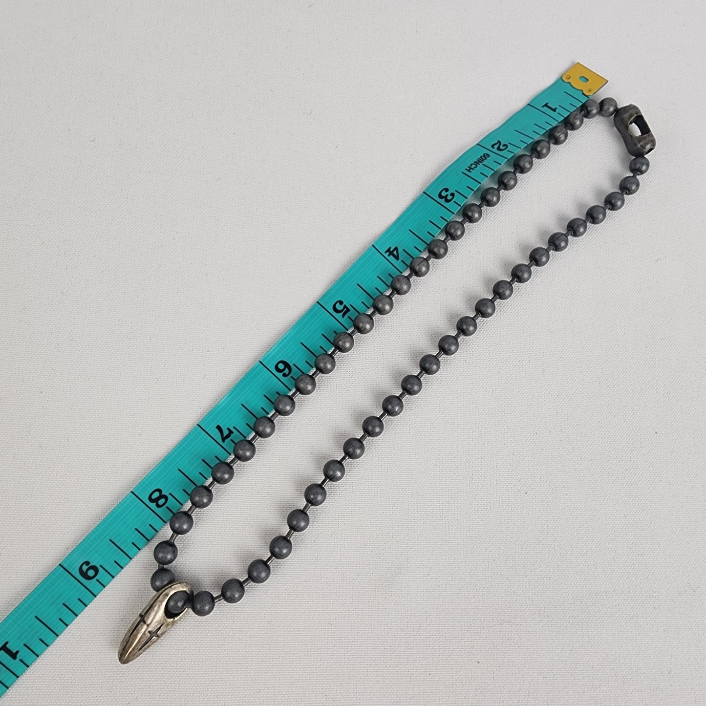 Vintage Ball Chain Cross Pendant Necklace