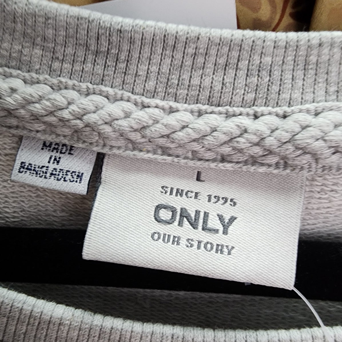 Grey Only Geek Dog Graphic Sweatshirt Size L