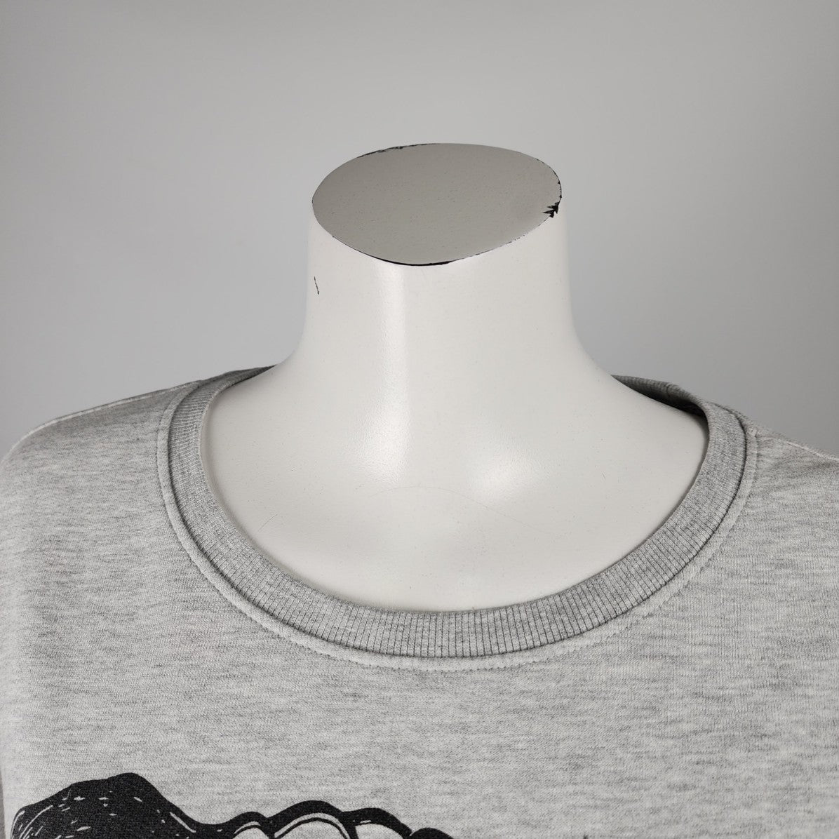 Grey Only Geek Dog Graphic Sweatshirt Size L