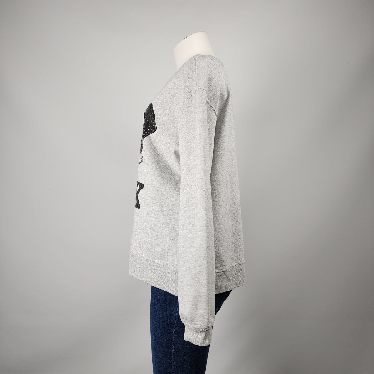 Grey Only Geek Dog Graphic Sweatshirt Size L