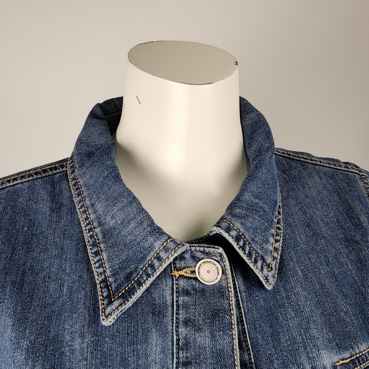 FDJ Blue Cotton Denim Jacket Size L