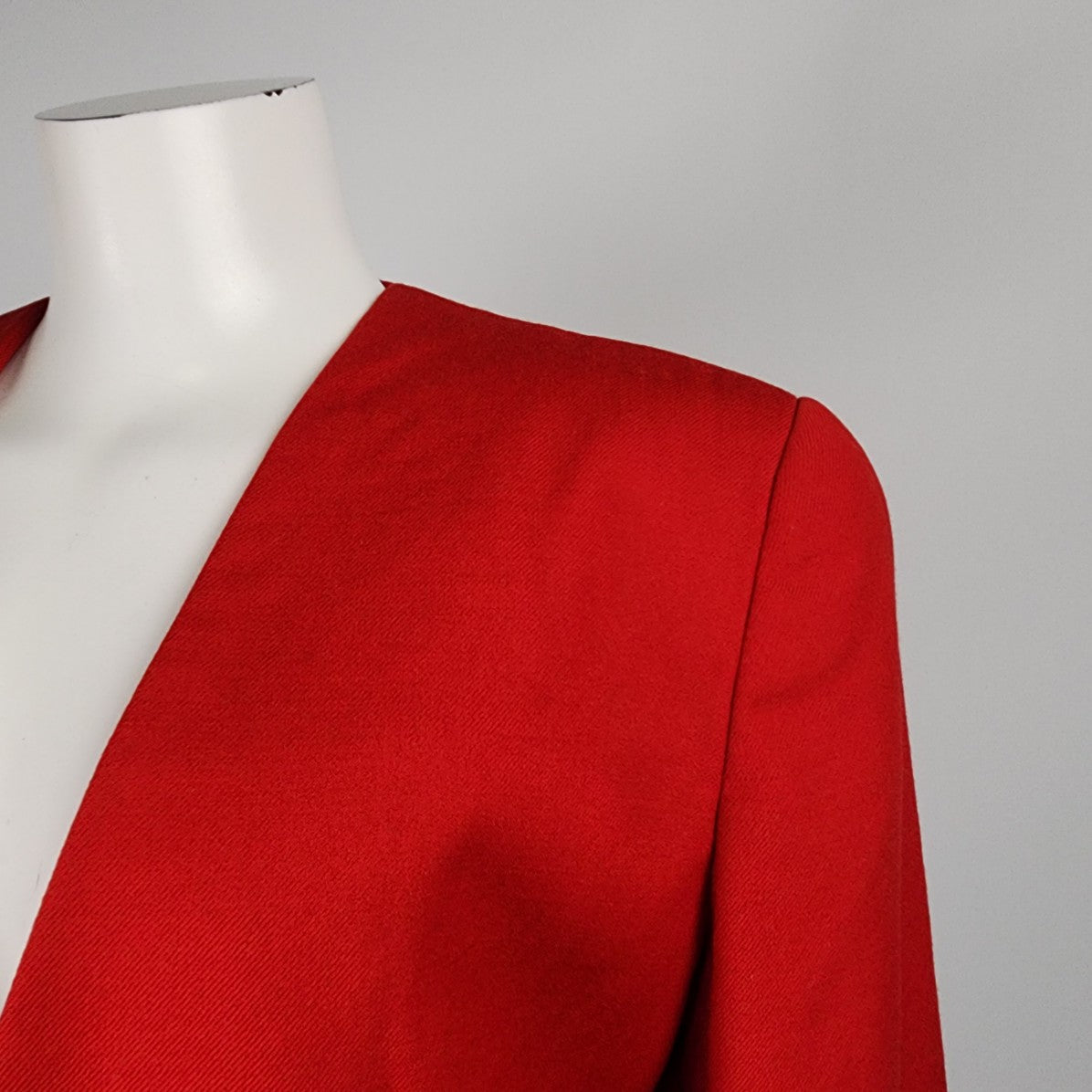 Vintage Mr. Max & Melanie Lyne Red Wool Blazer Size 12