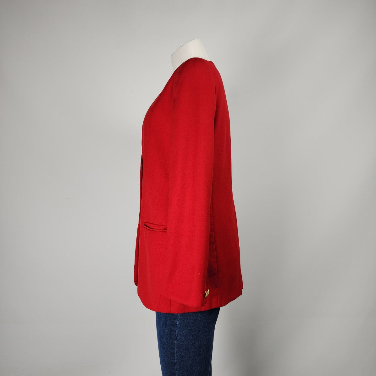 Vintage Mr. Max & Melanie Lyne Red Wool Blazer Size 12