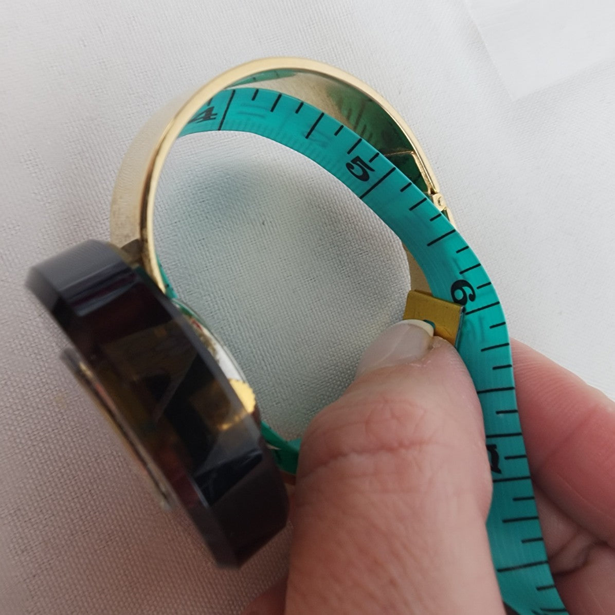Vintage Marcel Boucher Brown Lucite 17 Jewels Gold Hinge Watch