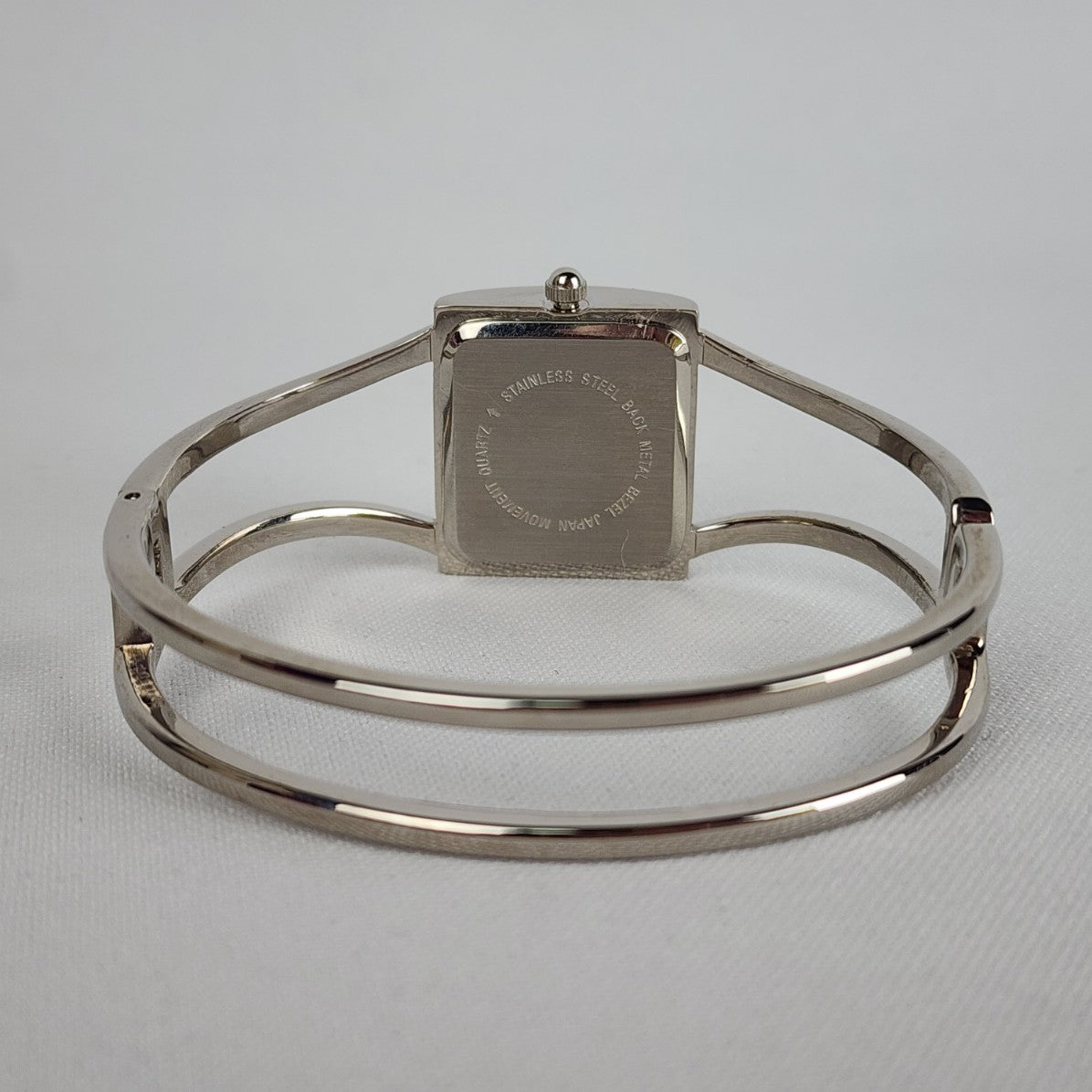 Silver Quartz Hinge Watch