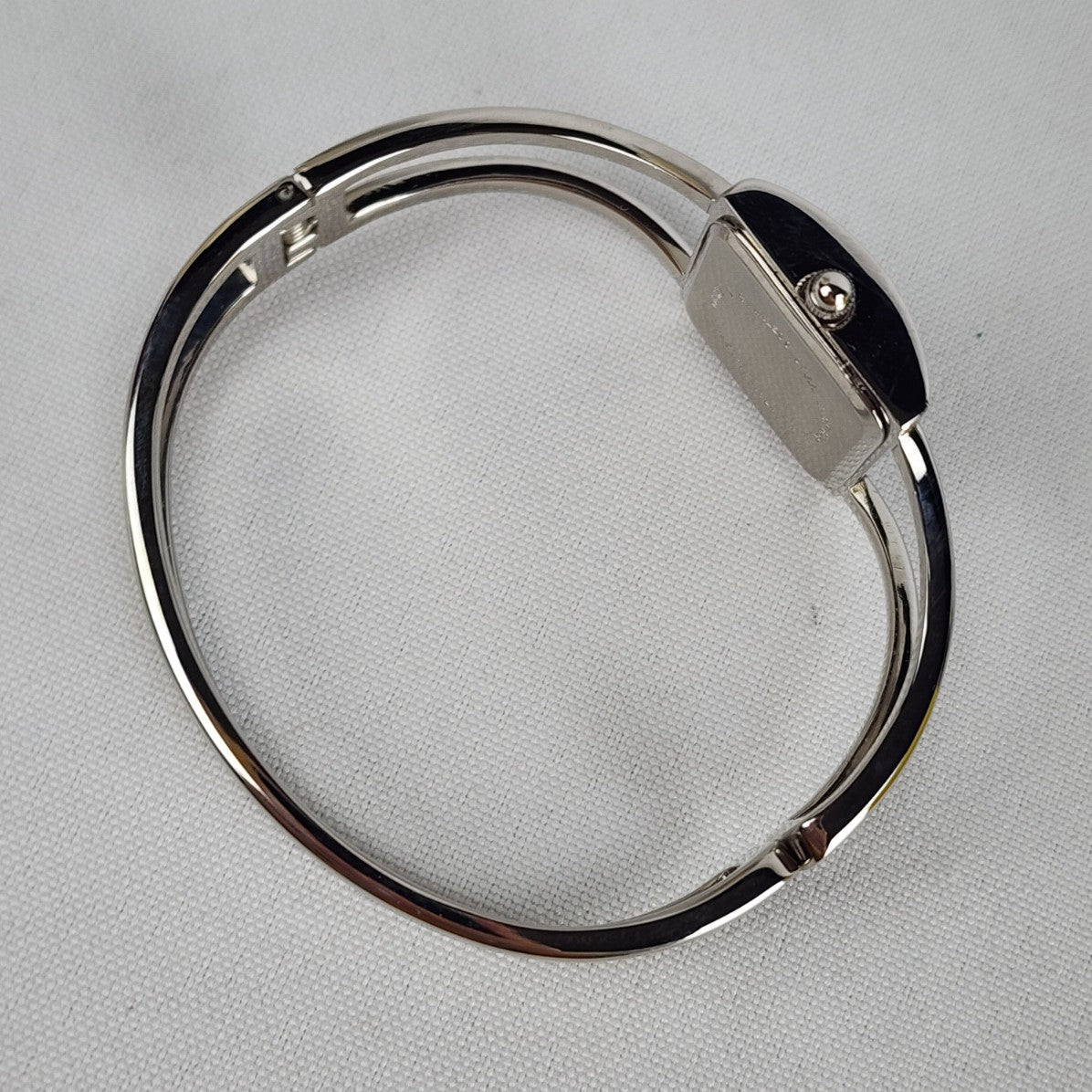 Silver Quartz Hinge Watch