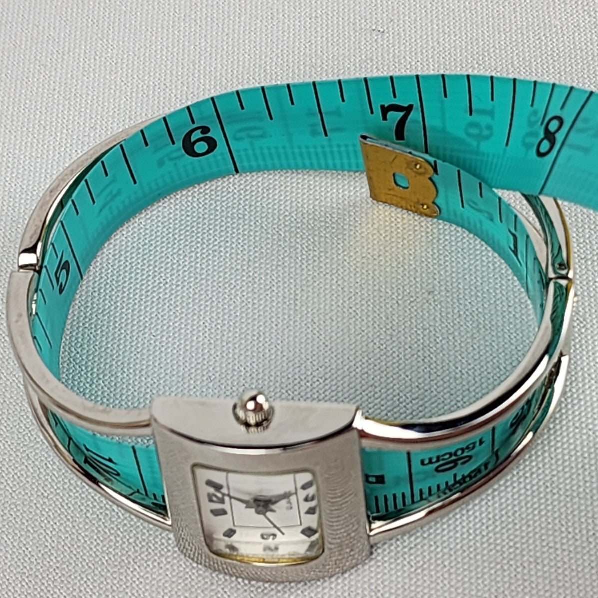 Silver Quartz Hinge Watch
