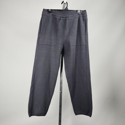 Babaton Grey Knit Cotton Jogger Pants Size L