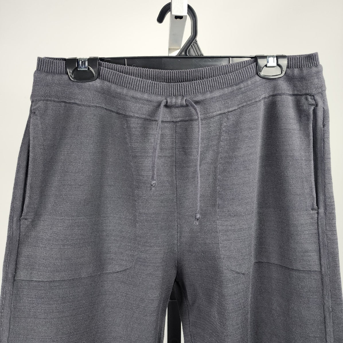 Babaton Grey Knit Cotton Jogger Pants Size L