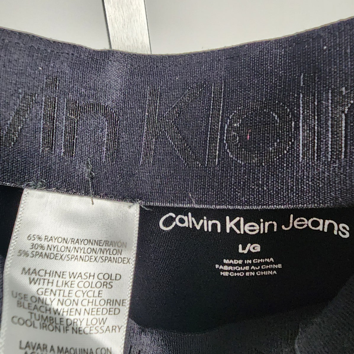 Calvin Klein Black Stirrup Leggings Size L