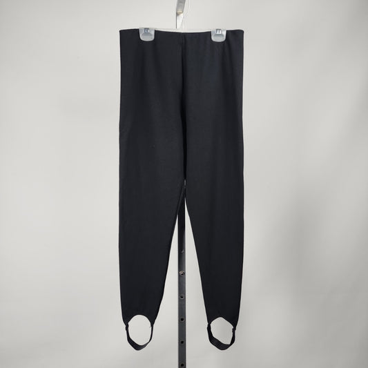Calvin Klein Black Stirrup Leggings Size L