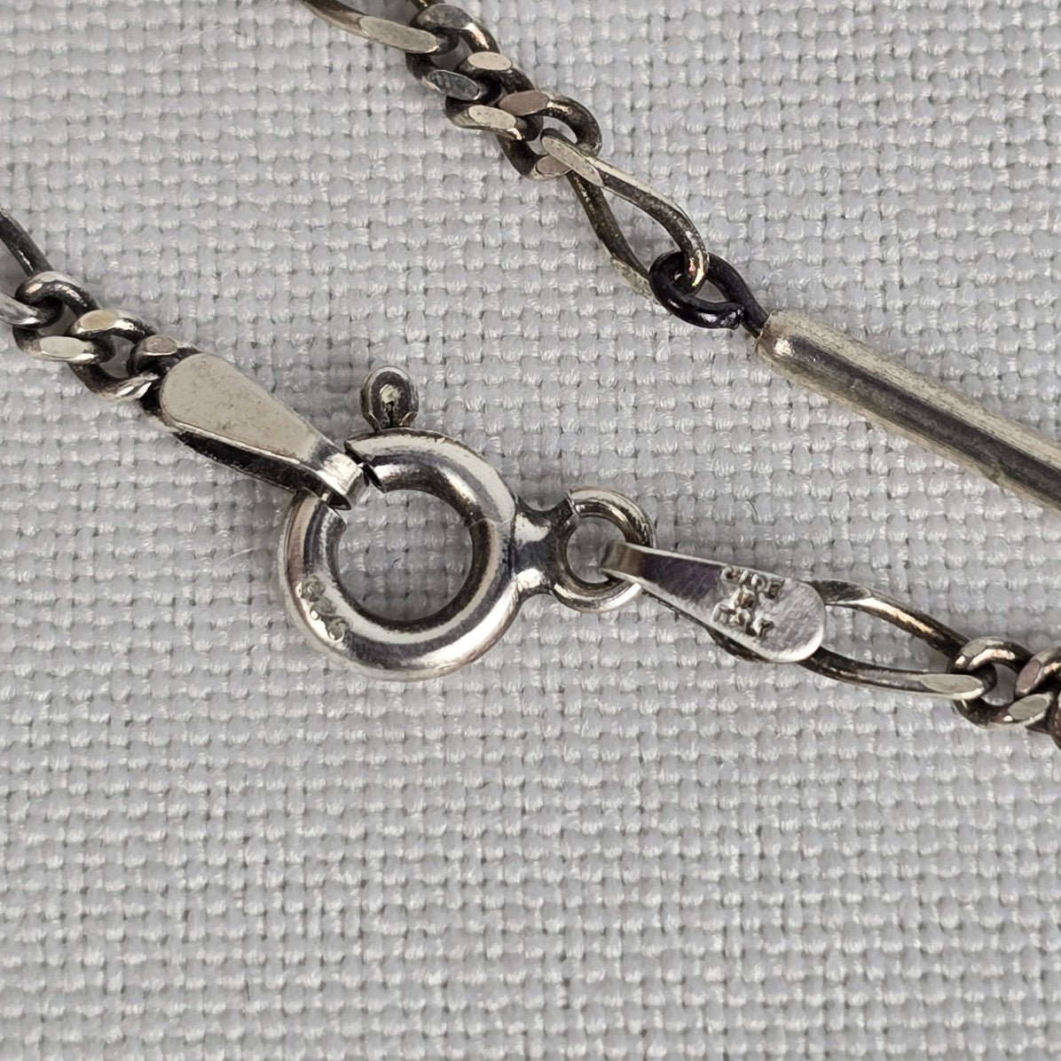 925 Sterling Silver & Pearl Drops Cross Necklace & Earring Set
