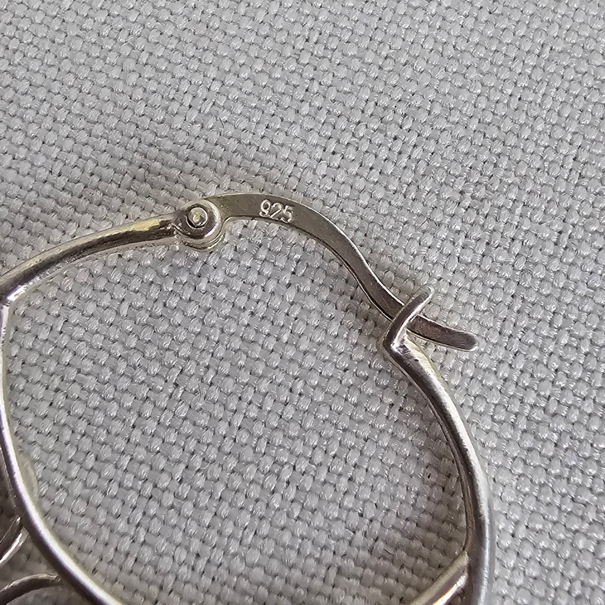925 Sterling Silver Fillagree Hoop Earrings