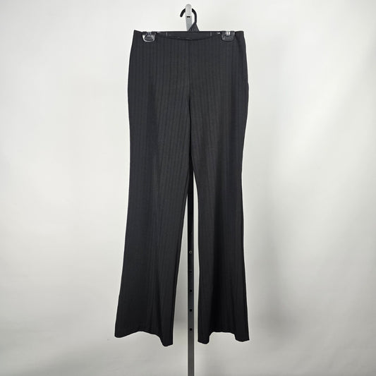 Retro 90s Black Wide Leg Trouser Pants Size 7/8