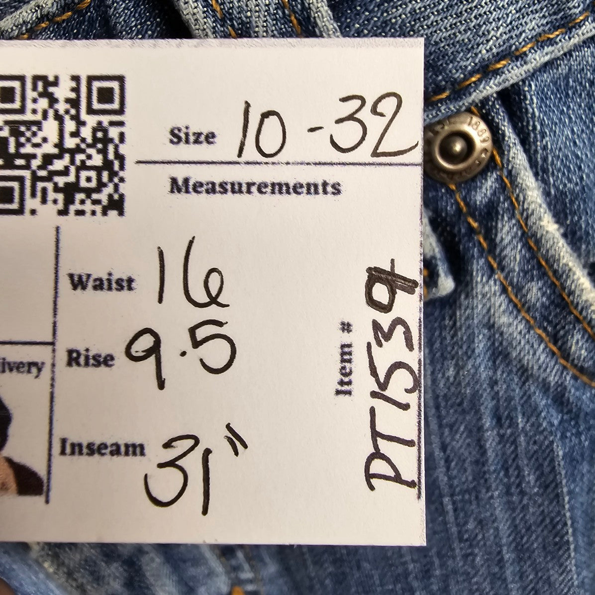 Carhartt Traditional Fit Denim Straight Leg Jeans Size 10x32