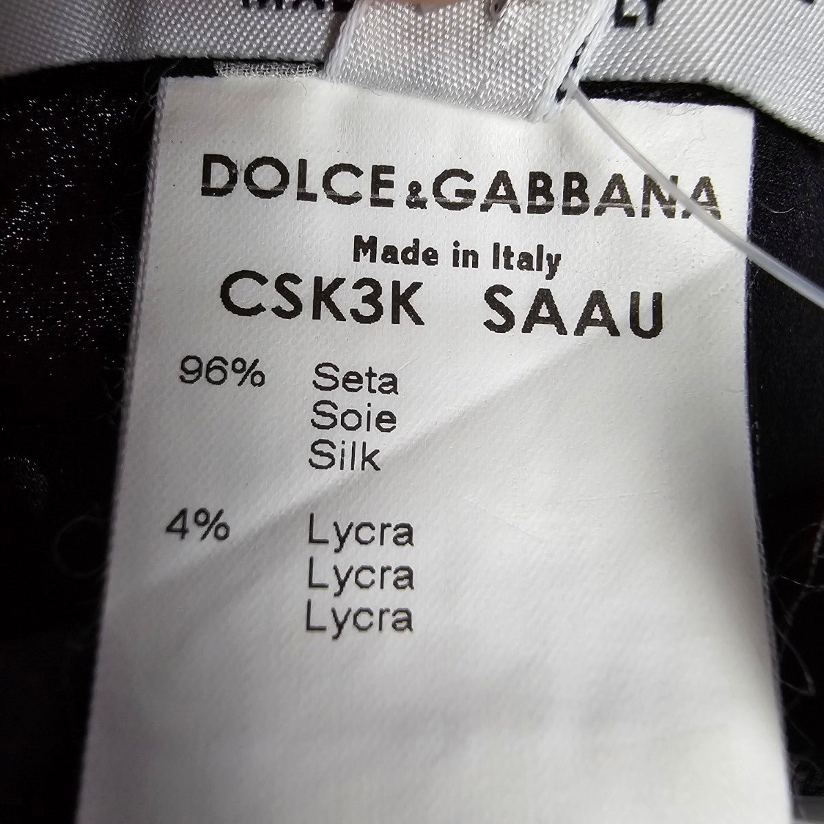 Dolce & Gabbana Skirt Polka Dot Lace Trim Silk Stretch Pencil Skirt Size 12