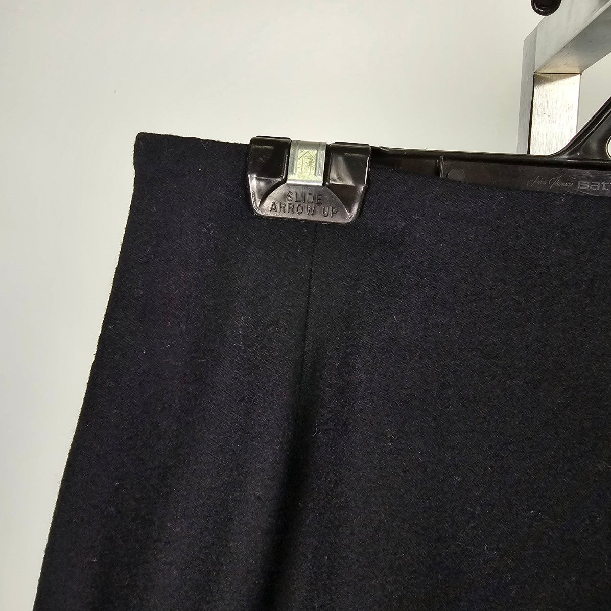 Vintage Evan-Picone Petites Black Wool Knee Length Skirt Size 8