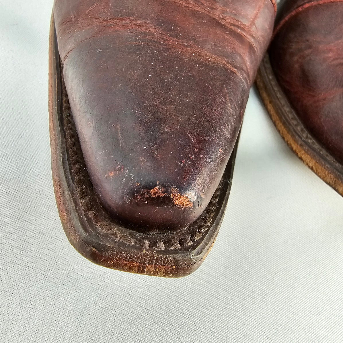 Junk Gypsy HWY 237 Burgundy Leather Distressed Western Booties Size10.5