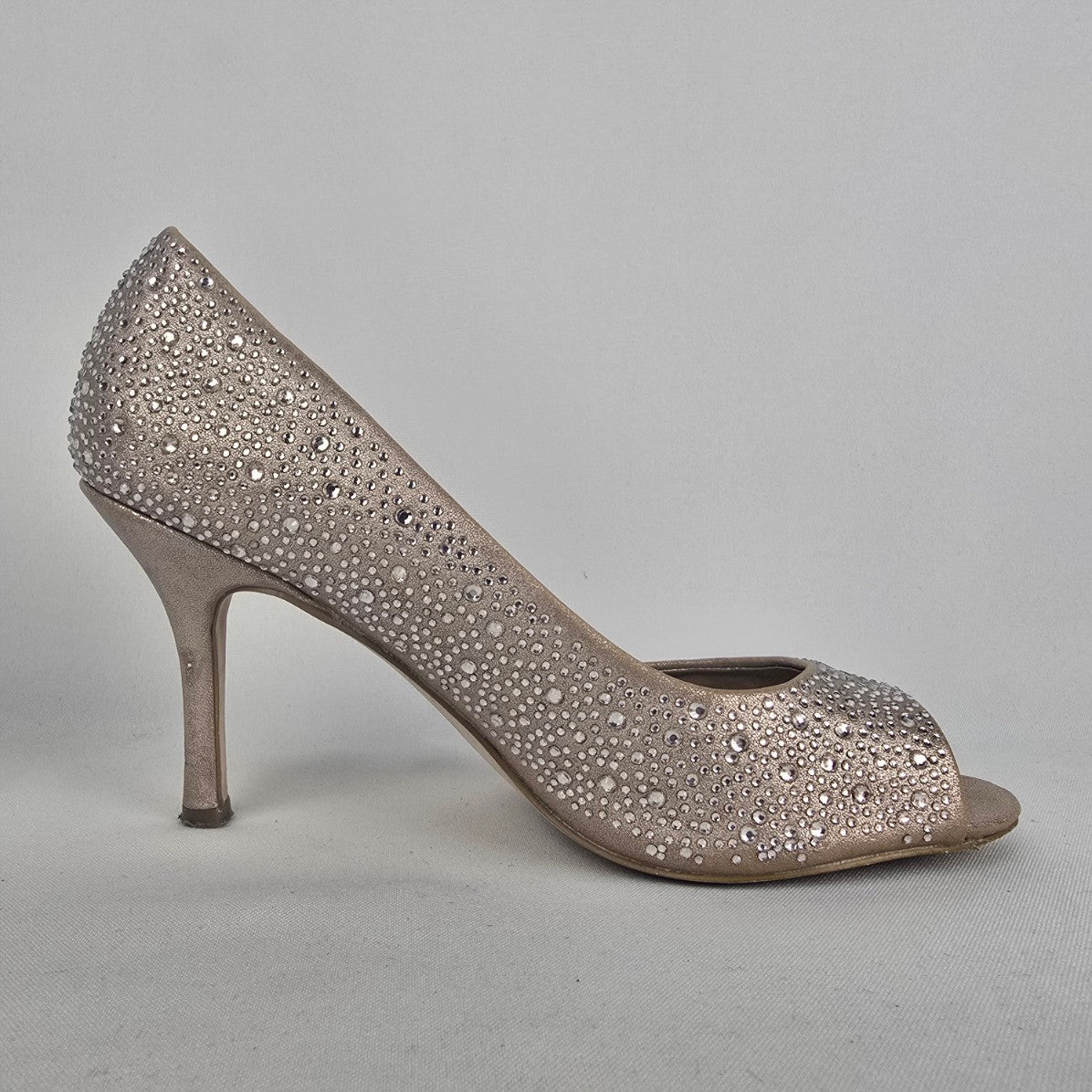 Le Chateau Gold Sparkle D'Orsay Heels Size 7