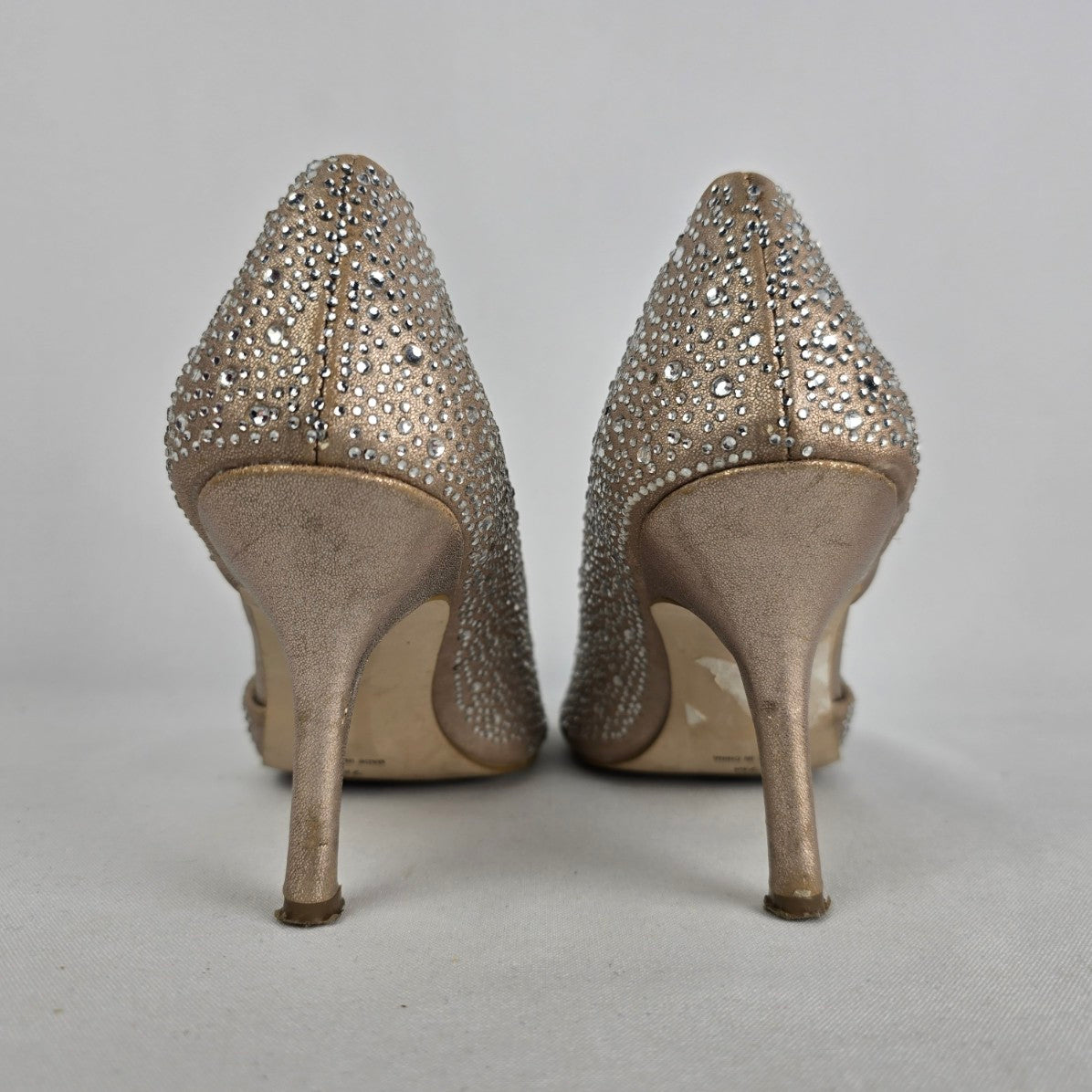 Le Chateau Gold Sparkle D'Orsay Heels Size 7