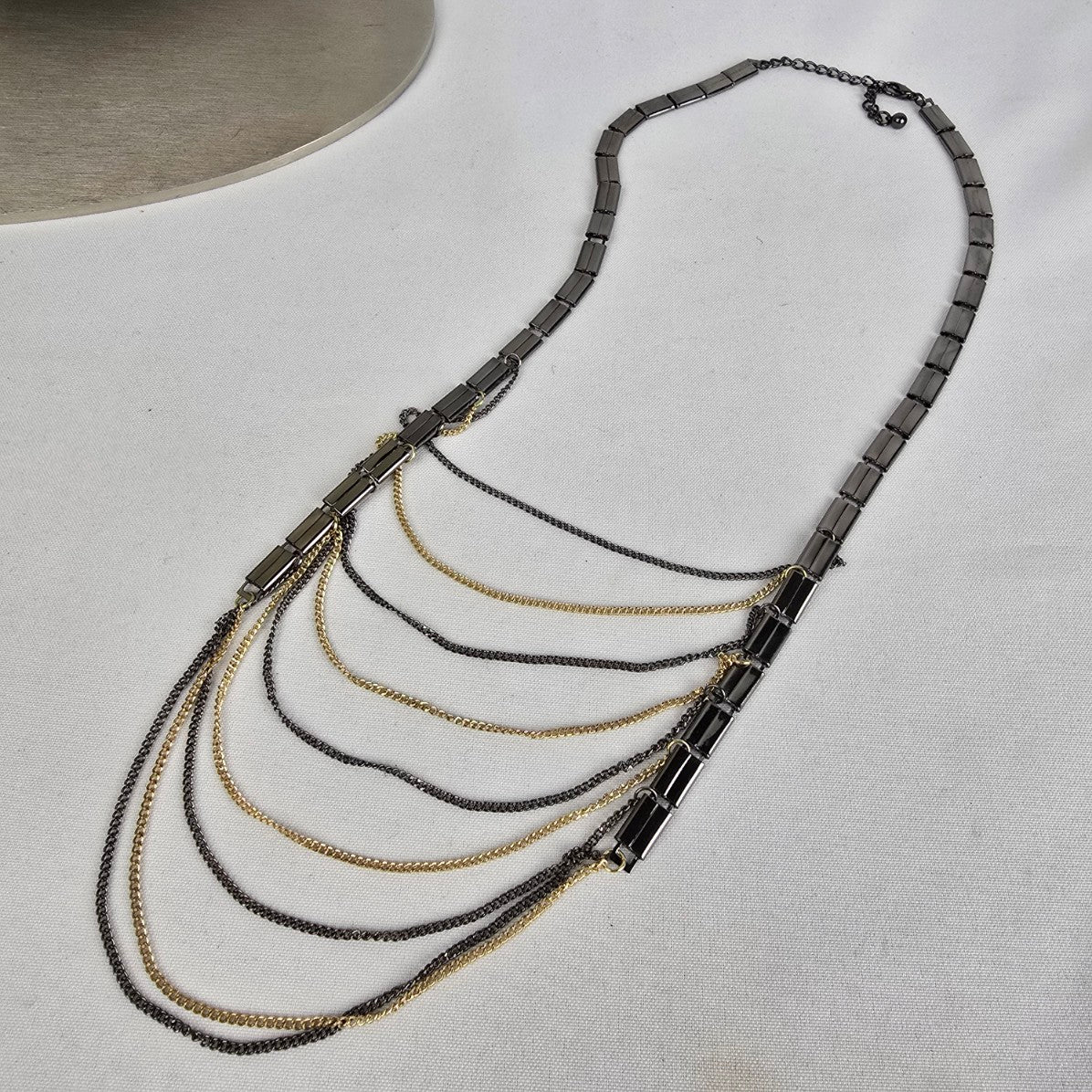 Black & Gold Chain Necklace