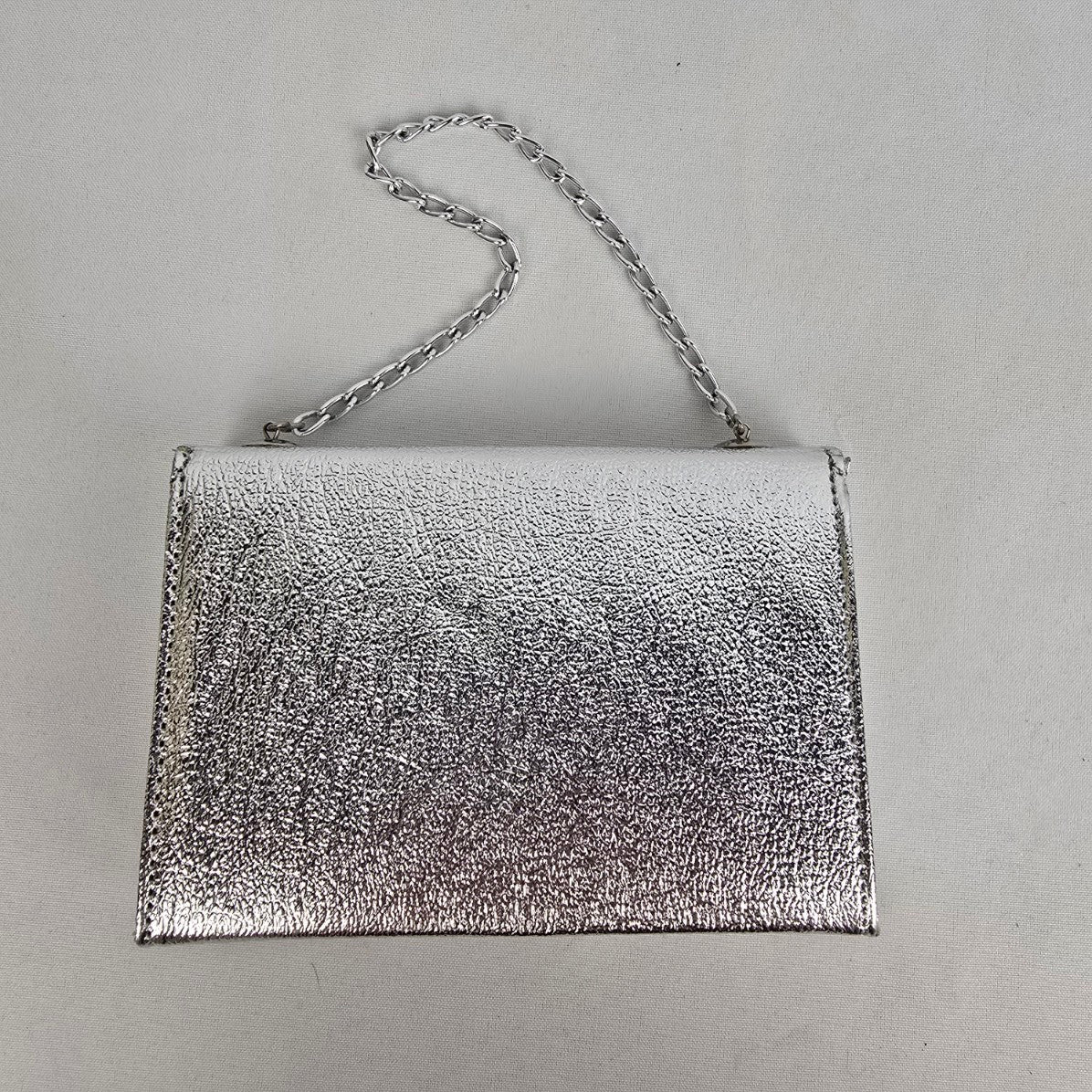 Vintage Silver Box Clutch Purse