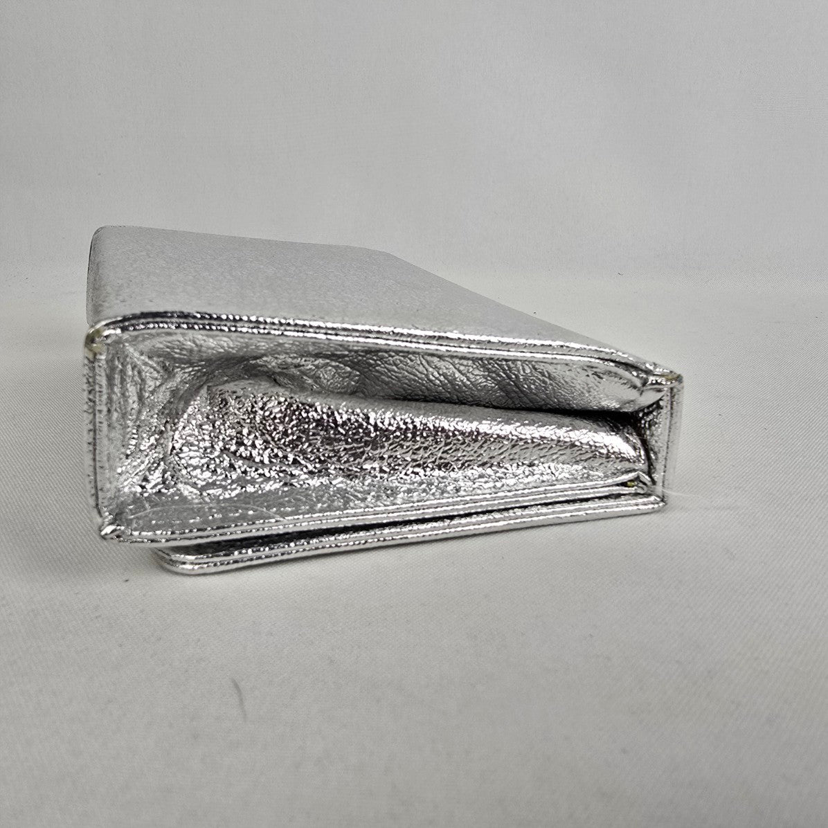 Vintage Silver Box Clutch Purse