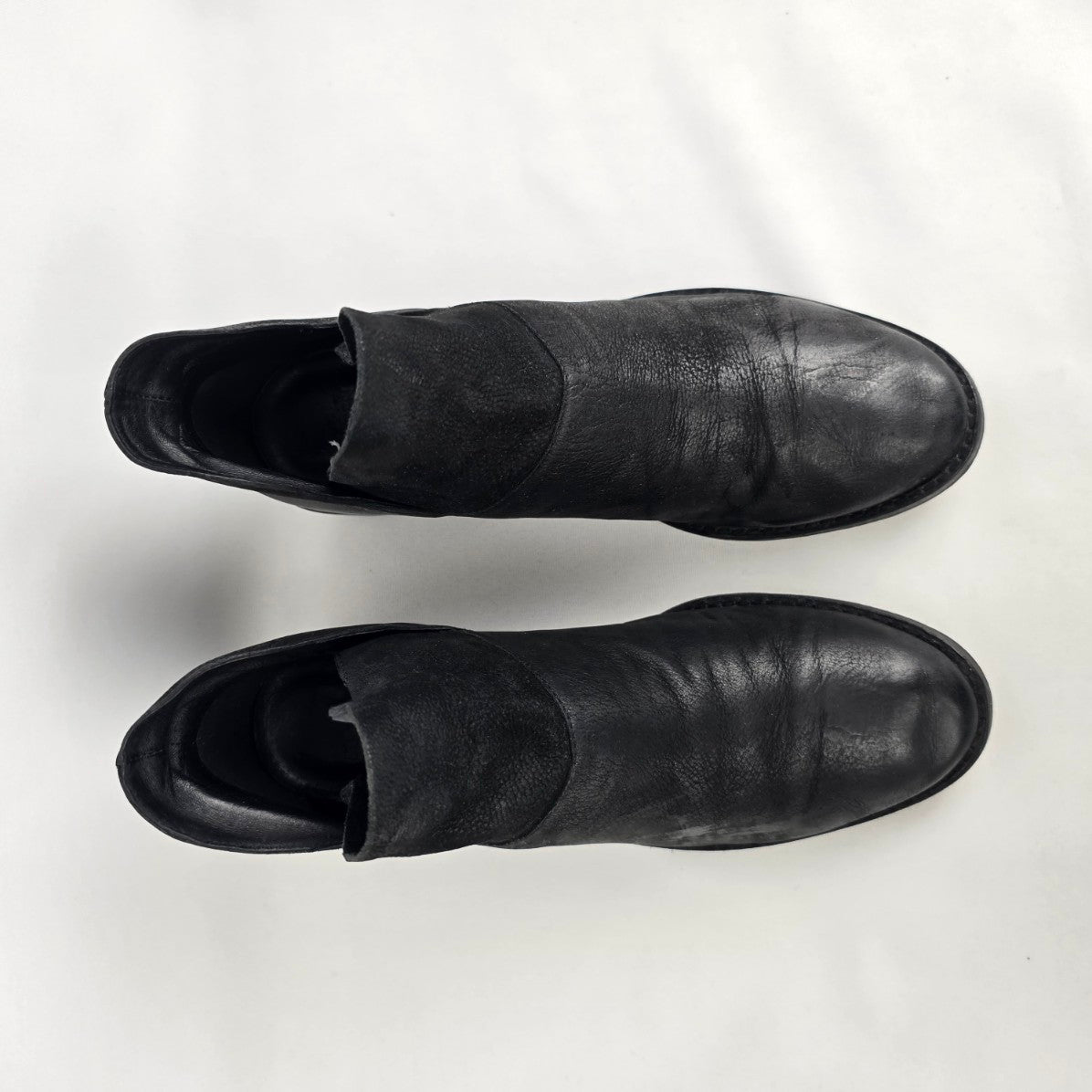 Eileen Fisher Black Leather Ankle Boots Size 7.5